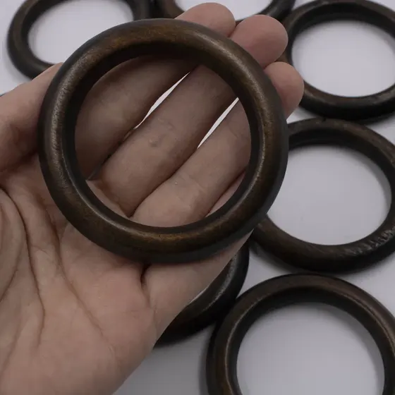Argola De Madeira 68Mm Com 25 Pecas