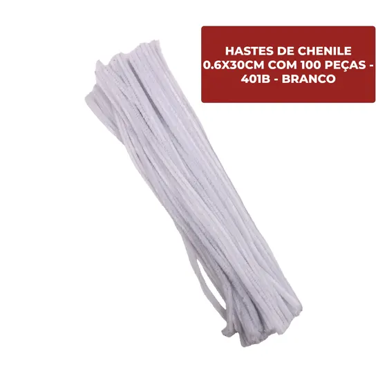 Hastes De Chenile 0.6X30Cm Com 100 Pecas