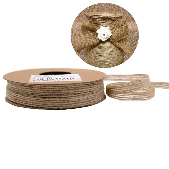 Fita Decorativa De Juta 06Mm Com 10 Metros