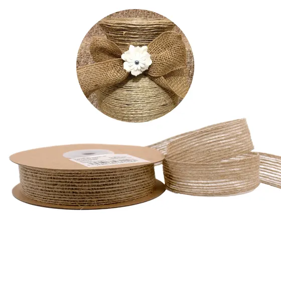Fita Decorativa De Juta 15Mm Com 10 Metros