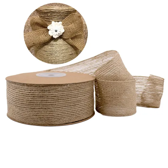 Fita Decorativa De Juta 38Mm Com 10 Metros