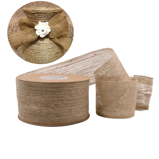 Fita Decorativa De Juta 50Mm Com 10 Metros