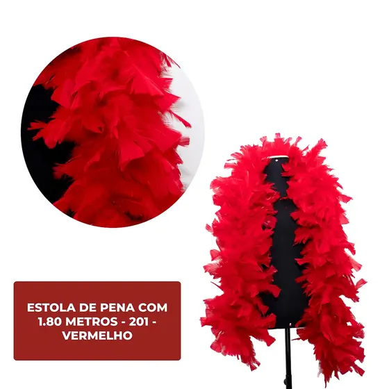 Estola De Pena Com 1.80 Metros