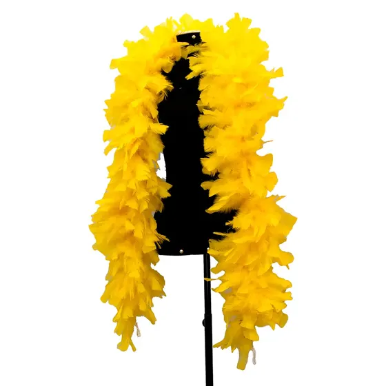 Estola De Pena Com 1.80 Metros - Amarelo Canario
