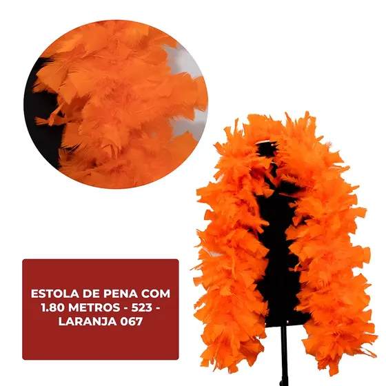 Estola De Pena Com 1.80 Metros