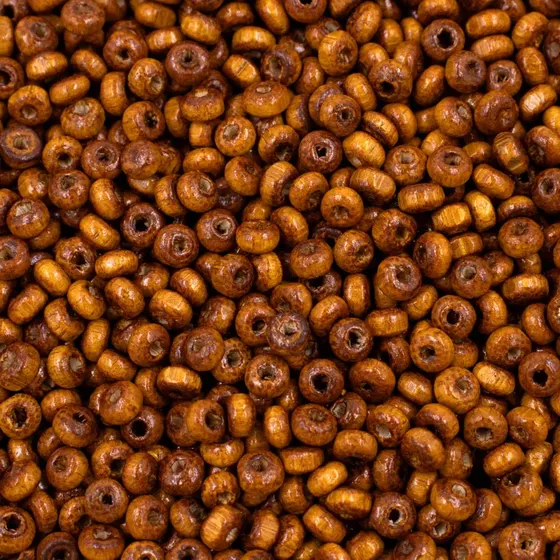 Bola Passante 04Mm Em Madeira Com 500G