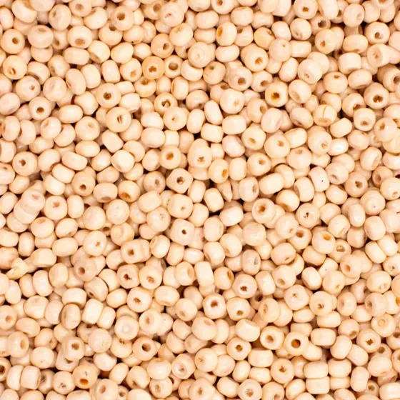 Bola Passante 04Mm Em Madeira Com 500G