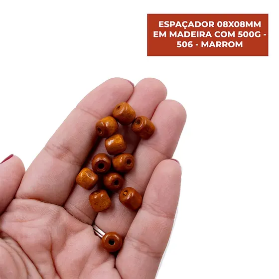Espacador 08X08Mm Em Madeira Com 500G