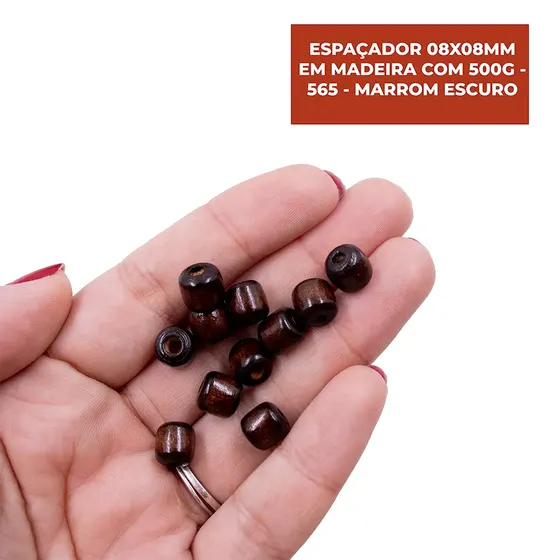 Espacador 08X08Mm Em Madeira Com 500G
