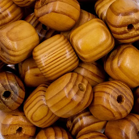 Espacador Mesclado 24X24Mm Em Madeira Com 500G