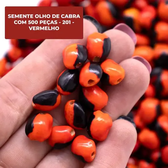 Semente Olho De Cabra Com 500 Pecas