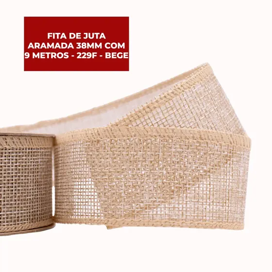 Fita De Juta Aramada 38Mm Com 10 Metros