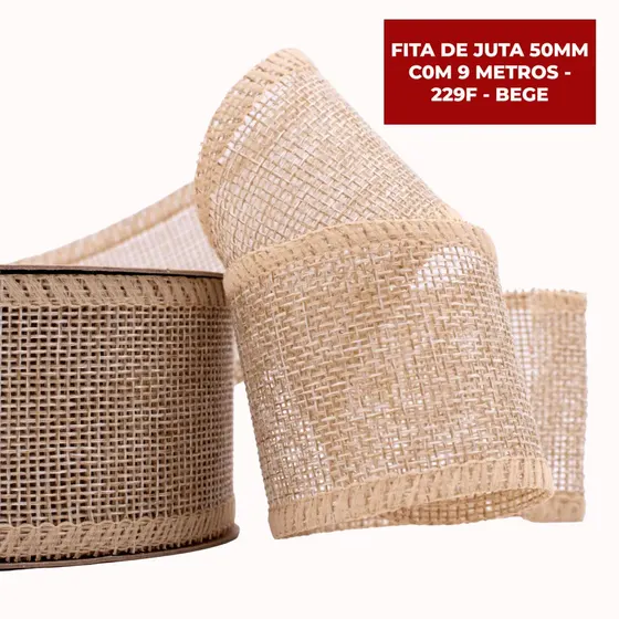Fita De Juta 50Mm C0M 10 Metros