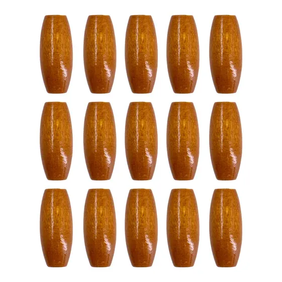 Arroz Passante 12X30Mm Em Madeira Com 500G