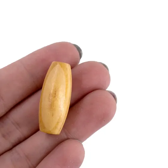 Arroz Passante Mesclado 12X30Mm Em Madeira Com 500G