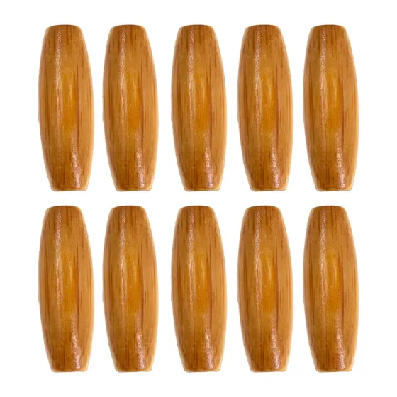 Arroz Passante Mesclado 15X45Mm Em Madeira Com 500G