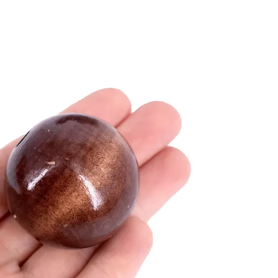 Bola Passante 40Mm Em Madeira Com 500G