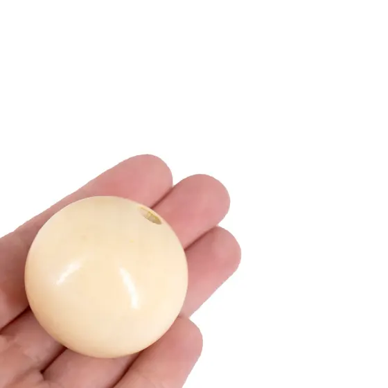 Bola Passante 40Mm Em Madeira Com 500G
