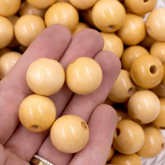 Bola Passante 18Mm Em Madeira Com 500G