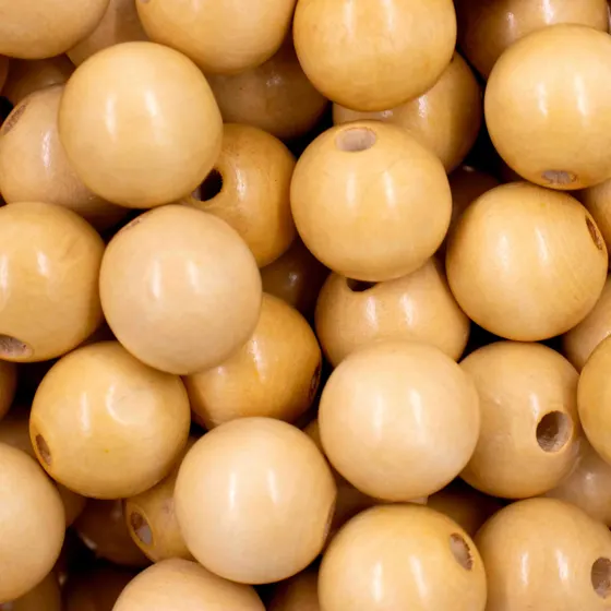 Bola Passante 18Mm Em Madeira Com 500G