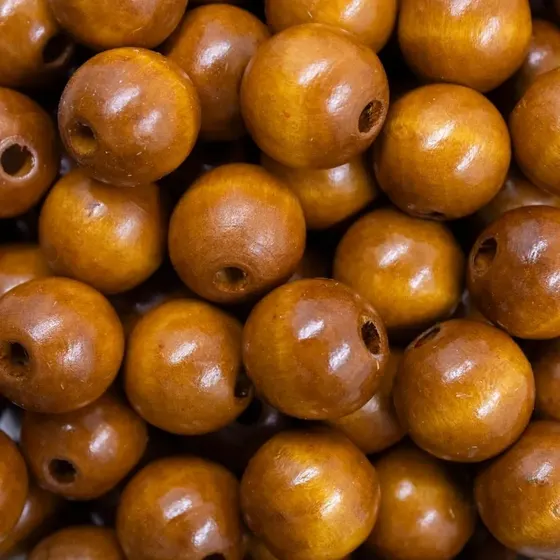 Bola Passante 18Mm Em Madeira Com 500G