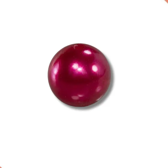 Perola Inteira Com Furo 10Mm Em Abs Com 500Gr 201 - Vermelho Z1