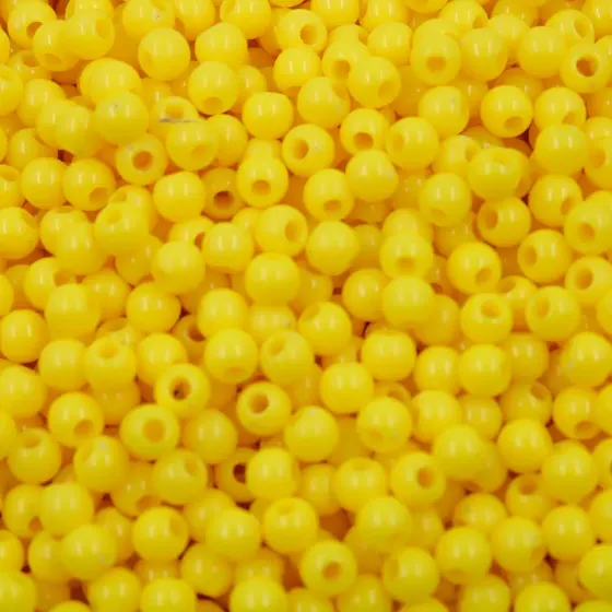 Bola Plastica Leitosa Passante 04Mm Com 500Gr