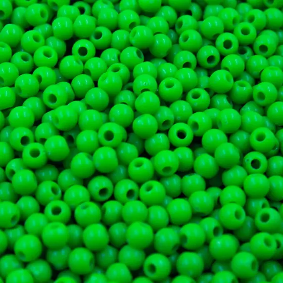 Bola Plastica Leitosa Passante 04Mm Com 500Gr