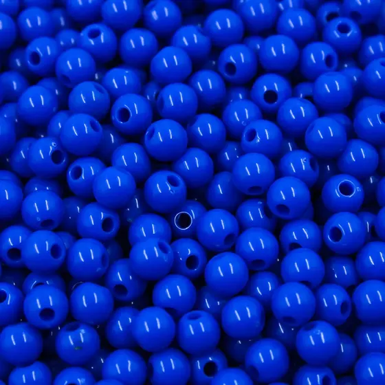 Bola Plastica Leitosa Passante 06Mm Com 500Gr