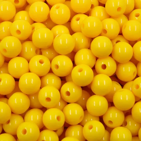 Bola Plastica Leitosa Passante 08Mm Com 500Gr