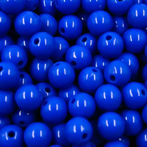 Bola Plastica Leitosa Passante 10Mm Com 500Gr