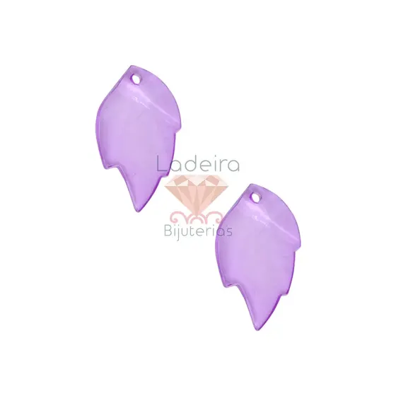 Pingente Asa De Anjo 20X32Mm Em Acrilico Com 500Gr 048 - Lilas 048