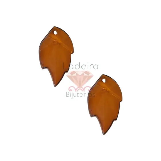 Pingente Asa De Anjo 20X32Mm Em Acrilico Com 500Gr 059 - Marrom 1
