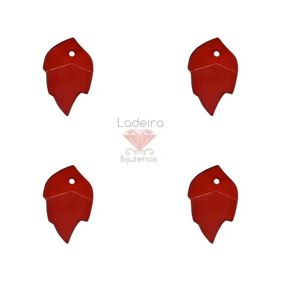 Pingente Asa De Anjo 15X25Mm Em Acrilico Com 500Gr 012 - Vermelho 12