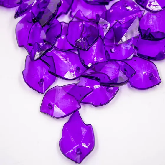 Pingente Asa De Anjo 15X25Mm Em Acrilico Com 500Gr 050 - Roxo Claro 050