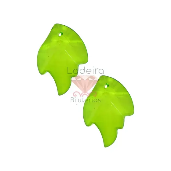 Asa De Anjo 38X27Mm Em Acrilico Com 500Gr 017 - Verde Escuro