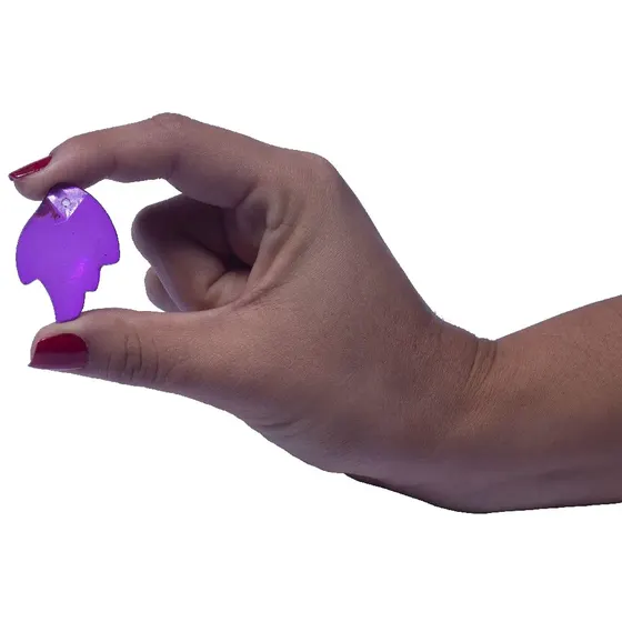 Asa De Anjo 38X27Mm Em Acrilico Com 500Gr 938 - Roxo