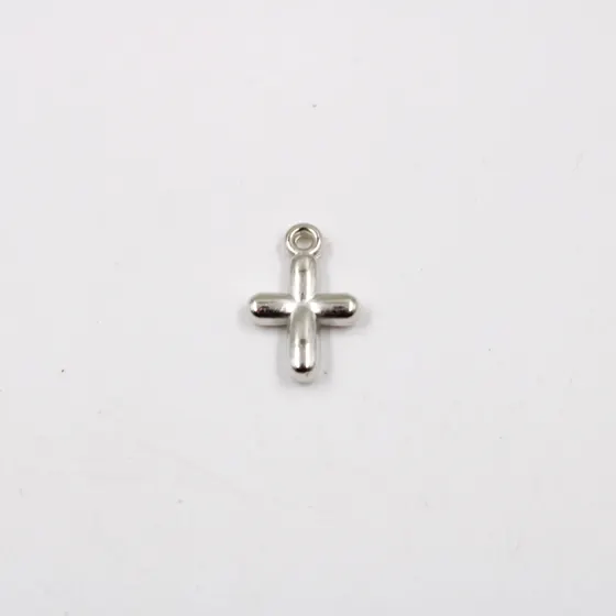 Pingente Cruz Lisa 17Mm Em Abs Com 250Gr