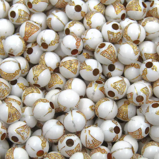 Bola Nossa Senhora Aparecida 08Mm Em Acrilico Com 50G