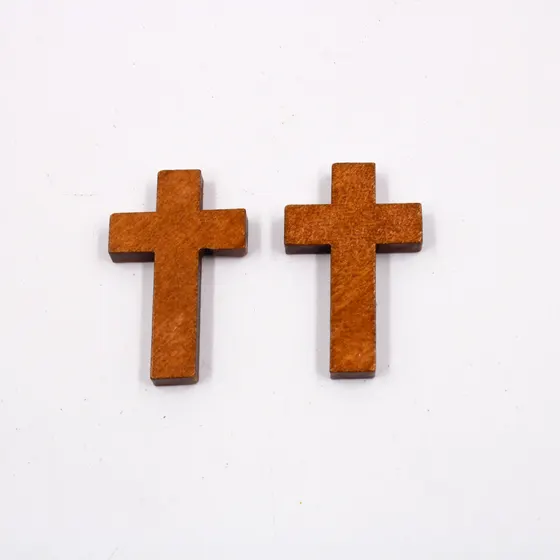 Cruz Passante De Madeira 2.5X4Cm Com 10 Pecas