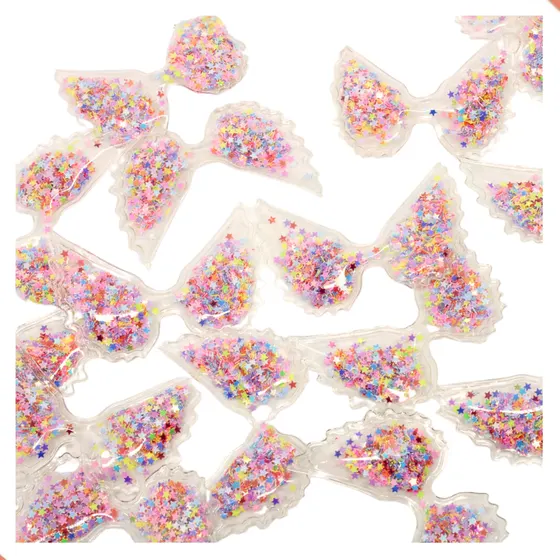 Aplique Asa De Anjo 52X66Mm Em Plastico Com 50 Pecas 103 - Colorido 103