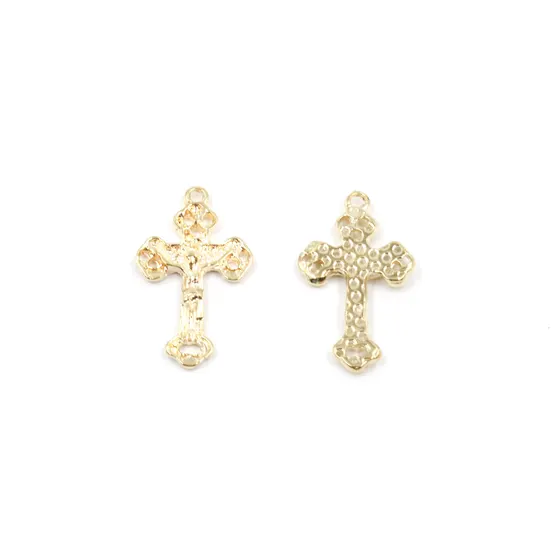 Pingente Cruz 32X19Mm Em Zamac Com 100Gr