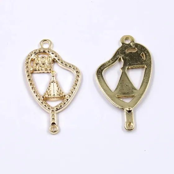 Entremeio Nossa Senhora Aparecida 300 Anos 19X35Mm Em Zamac Com 12 Pecas