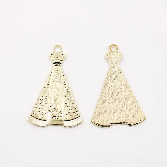 Pingente Nossa Senhora Aparecida 57Mm Em Zamac Com 100Gr