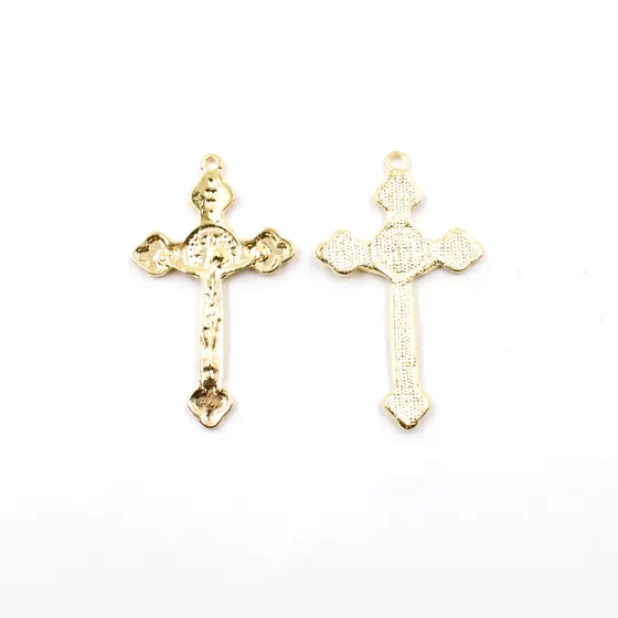 Pingente Cruz 50X32Mm Em Zamac Com 100Gr