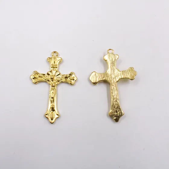 Pingente Cruz 46X29Mm Em Zamac Com 100Gr