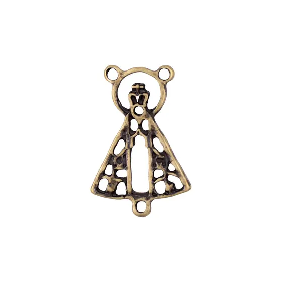 Entremeio Nossa Senhora 35X25Mm Em Zamac Com 12 Pecas - Ouro Velho