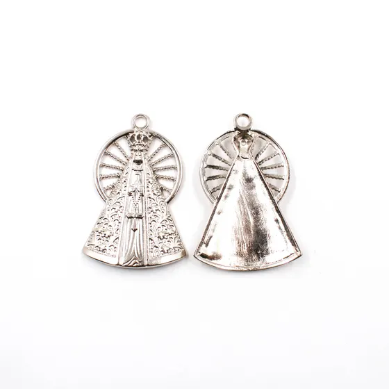 Pingente Nossa Senhora 65X45Mm Em Zamac Com 100Gr