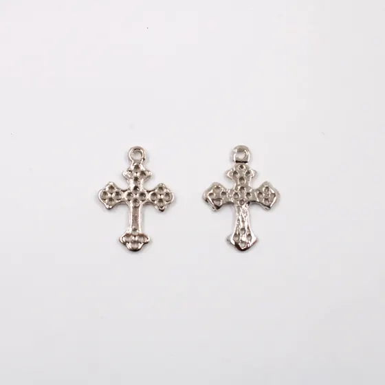 Pingente Cruz 25X17Mm Em Zamac Com 100Gr