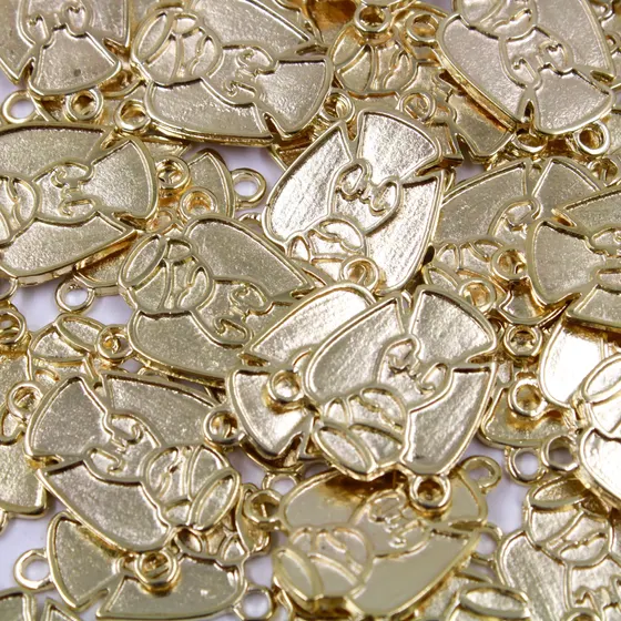Pingente Anjo 24X20Mm Em Zamac Com 100Gr